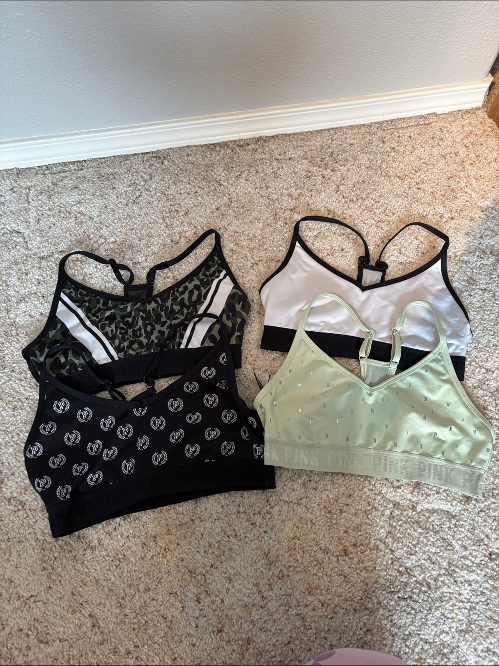PINK Victoria's Secret Cutout Back Bralette - Light Green